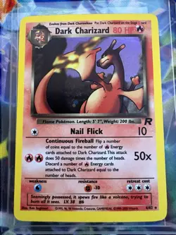 Pokemon Dark Charizard Holo Rare TCG Card 4/82 - Image 1