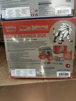 Pokemon Sun & Moon Base Set ETB Set (Solgaleo & Lunala) Factory Sealed - Image 3