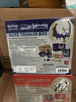 Pokemon Sun & Moon Base Set ETB Set (Solgaleo & Lunala) Factory Sealed - Image 4