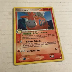 Pokemon TCG Camerupt EX Crystal Guardians 3/100 Holo Rare - Image 2