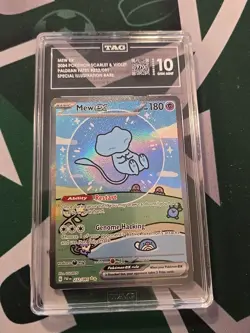 2024 Pokemon Paldean Fates Bubble Mew Ex SIR 232/091 Tag 10 - Image 1