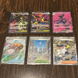 Pokemon Perfect Order Full Art Lot of 6 Mega Zygarde Skarmory Ash Lumiose NM - Image 1