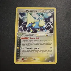 Pokemon Team Aqua's Manectric Holo Rare 70 HP EX Team Magma vs Aqua 4/95 2004 - Image 1