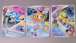 Pokemon TCG First Partners Illustration Piplup Chimchar Turtwig Sinnoh Promo - Image 1