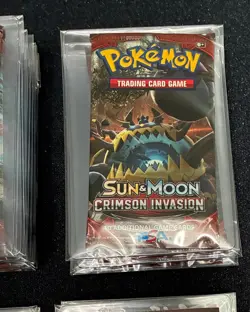 20x Pokemon SUN & MOON Crimson Invasion Booster Packs 💎 Factory SEALED 💎 - Image 4