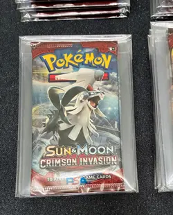 20x Pokemon SUN & MOON Crimson Invasion Booster Packs 💎 Factory SEALED 💎 - Image 5