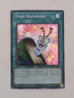 2020 Yugioh BLCR - EN067 Toon Bookmark Secret Rare 1st Edition - Image 1