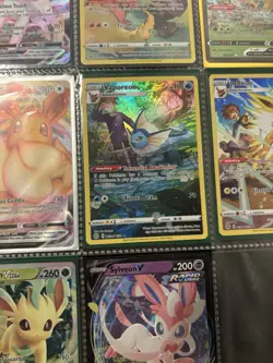 Pokemon Card Lot of 8 Evee Evolve Full Art Set Nm Near Mint - Image 2