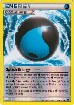 Splash Energy 113/122 Reverse Holo BREAKpoint Pokemon Card NM - Image 1