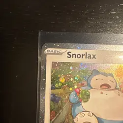 Snorlax Pokemon Card Black Star Promo SVP 122 Cosmos Holo Pokemon Trading Card - Image 2