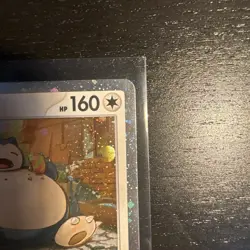 Snorlax Pokemon Card Black Star Promo SVP 122 Cosmos Holo Pokemon Trading Card - Image 3