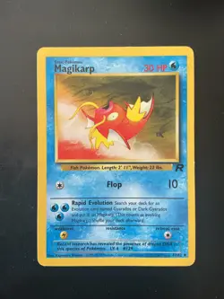 Pokemon Magikarp Team Rocket vintage card #47/82 Wotc 2000 - Image 1