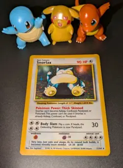 Snorlax 11/64 Jungle No Symbol Error Misprint Vintage Holo Rare Pokemon Card -MP - Image 1