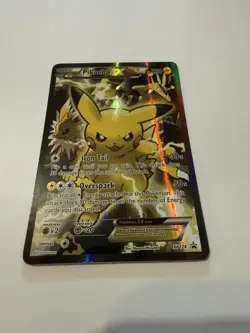 Pokemon TCG Pikachu EX XY124 Black Star Promo Card 2016 - Image 1