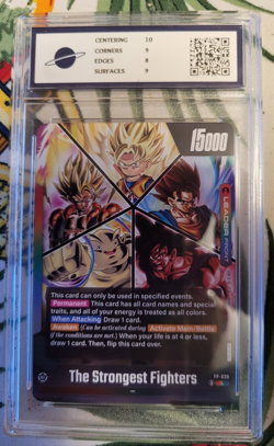 DRAGONBALL RELEASE EVENT PROMO LEADER CARD - THE STRONGEST FIGHTERS - RKT GRADED - Image 2