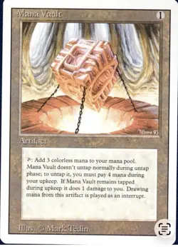 Magic MTG - Mana Vault - Revised 3rd Edition - LP - Image 1