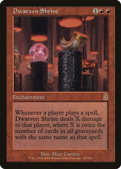 Dwarven Shrine #187 (HP) Odyssey ODY Magic MTG - Image 1