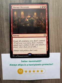 Disrupt Decorum 1x MTG Adventures in the Forgotten Realms Magic the NM - Image 1