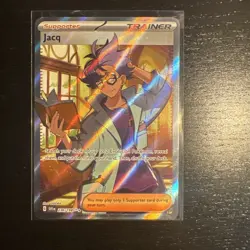 Pokemon Card Jacq 236/198 Scarlet & Violet Full Art Trainer Ultra Rare Near Mint - Image 1