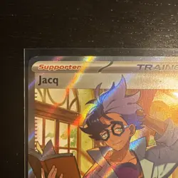 Pokemon Card Jacq 236/198 Scarlet & Violet Full Art Trainer Ultra Rare Near Mint - Image 2