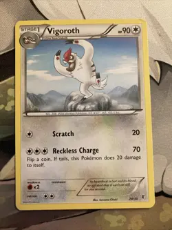 Pokemon! Vigoroth - XY Trainer Kit: Bisharp & Wigglytuff - 28/30 - LP - Image 1