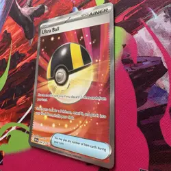 Pokemon Ultra Ball Trainer Item Secret Rare Holo 264/217 2026 Card Stock - Image 3