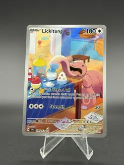 Pokemon TCG Lickitung Scarlet & Violet Temporal Forces 180/162 Illustration Rare - Image 1