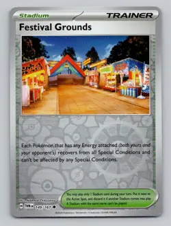 Reverse Holo Festival Grounds 149/167 Uncommon SV06: Twilight Masquerade Pokemon - Image 1