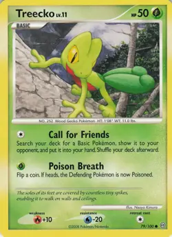 Treecko 79/100 Stormfront Common Normal Pokemon TCG - Image 1