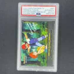 EP3 Ash Catches a Pokemon - PSA Auto 9 - Veronica Taylor Signed - Topps Series 2 - Image 1