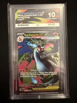 Mega Charizard X EX 109/094 Phantasmal Flames ACE 10 GEM MINT Pokemon TCG - Image 1