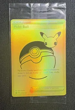 Pokemon Poke Ball SWSH146 Celebrations UPC Sealed Trainer Promo - Image 1