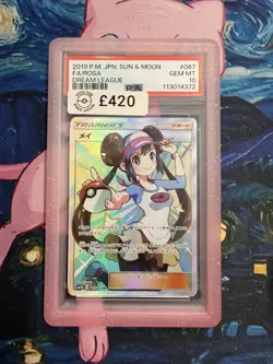 Pokemon PSA 10 GEM MINT - Rosa Full Art SM11b 067/049 SR Dream League Japanese - Image 1