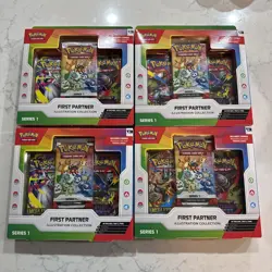 Pokemon TCG First Partner Illustration Collection Series 1 New SEALED (Lot x4) - Image 1