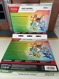 LOT OF 2 New Pokemon TCG First Partner Illustration Collection Series 1 Box - Image 2