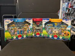 Pokemon TCG GO Team Valor, Mystic, Instinct Special Collection Box Set of 3 NEW - Image 1