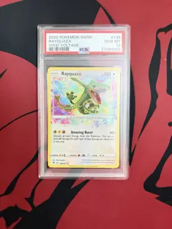 PSA 10 Pokemon Vivid Voltage Rayquaza 138 - Image 1