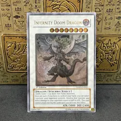 Yugioh Infernity Doom Dragon TSHD-EN042 1st Edition Ultimate Rare NM - Image 1