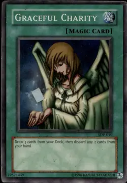 Graceful Charity HP Creases Unl Ed Super Rare SDP-040 Yu-Gi-Oh! - Image 1
