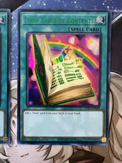 3x Toon Table of Contents LDS1-EN069 1st Ed Ultra Rare LP (2 Green, 1 Purple) - Image 4