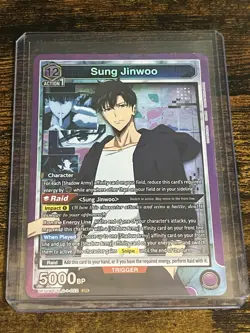 SUNG JINWOO SR UE17BT/SLG-1-021 UNION ARENA SOLO LEVELING PACK FRESH - Image 1