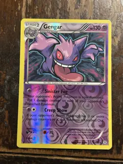Pokemon Gengar Breakthrough 60/162 Reverse Holo Rare Stage 2 130 HP English Card - Image 1