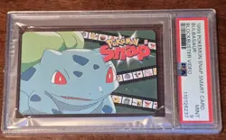 1999 GEMPLUS NINTENDO POKEMON SNAP SMART CARDS BLOCKBUSTER VIDEO BULBASAUR PSA 9 - Image 1