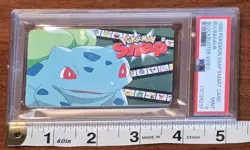 1999 GEMPLUS NINTENDO POKEMON SNAP SMART CARDS BLOCKBUSTER VIDEO BULBASAUR PSA 9 - Image 3