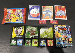 Pokemon Lot - Lotte Wafer, Boomer Dunkin Gum Sticker Card, Japanese Sticker Book - Image 1