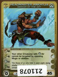 (211078) HEADMASTER ANKHYJA Seeker 60/40/55/85/45 (2 Max Stats) SR Chaotic Card - Image 1