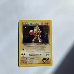 Pokemon card Rocket's Hitmonchan 11/132 Gym Heroes Holo - Image 1