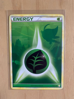 Grass Energy 115/123 Non-Holo HeartGold SoulSilver NM Pokemon Card - Image 1
