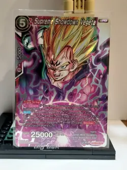 Dragon Ball Super Card Game Supreme Showdown Vegeta TB2-005 SR Super Rare Foil - Image 1