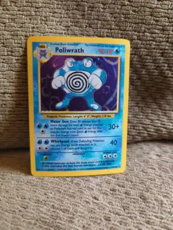 Pokemon TCG Poliwrath Base Set Holo Rare Card 13/102 Base Set (NM) - Image 1